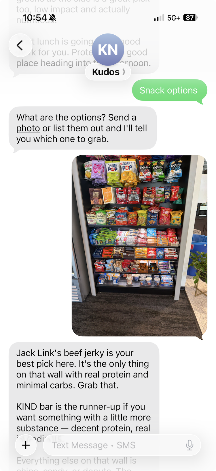 Snack wall at a gas station. kudos picked the only option worth grabbing.